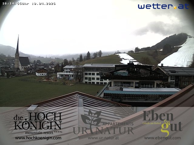 Archived image Webcam Maria Alm - View Hotel Hochkönigin