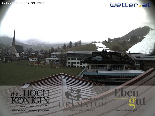 Archived image Webcam Maria Alm - View Hotel Hochkönigin