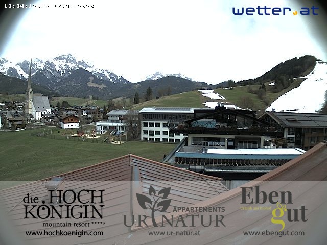 Archiv Foto Webcam Maria Alm: Ausblick Hotel Hochkönigin