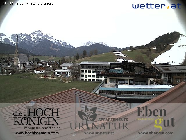 Archiv Foto Webcam Maria Alm: Ausblick Hotel Hochkönigin
