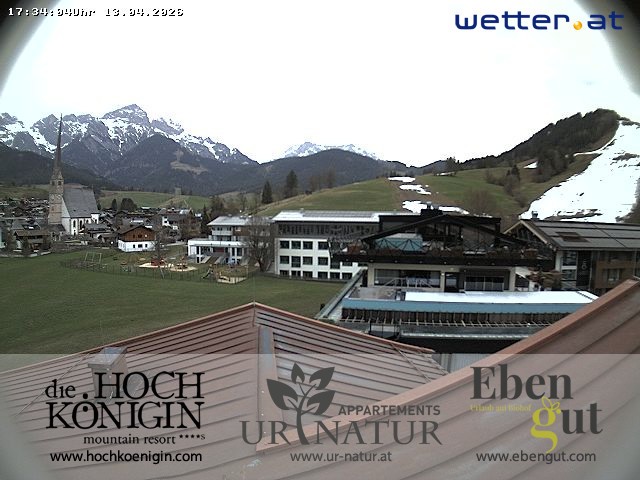 Archiv Foto Webcam Maria Alm: Ausblick Hotel Hochkönigin