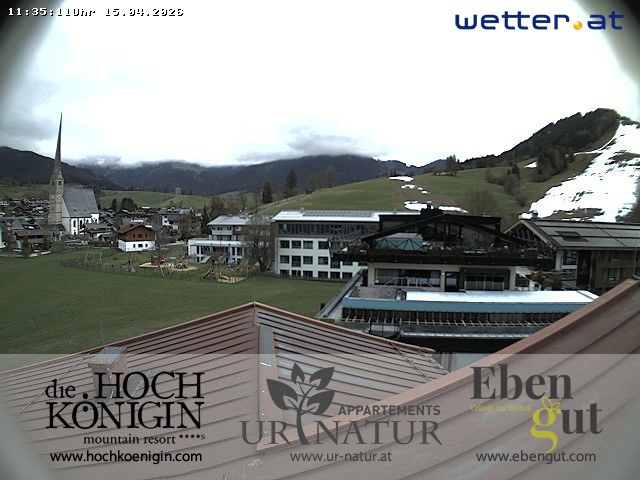 Archiv Foto Webcam Maria Alm: Ausblick Hotel Hochkönigin
