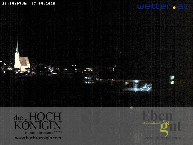 Archiv Foto Webcam Maria Alm: Ausblick Hotel Hochkönigin