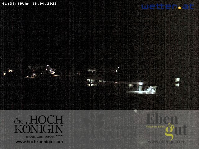 Archiv Foto Webcam Maria Alm: Ausblick Hotel Hochkönigin