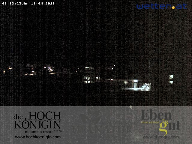 Archiv Foto Webcam Maria Alm: Ausblick Hotel Hochkönigin