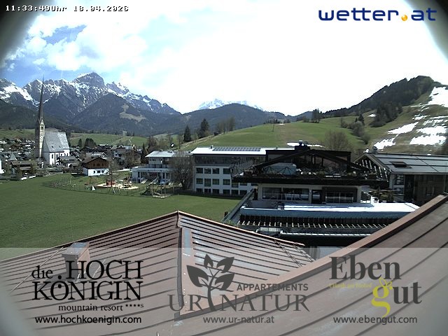 Archiv Foto Webcam Maria Alm: Ausblick Hotel Hochkönigin