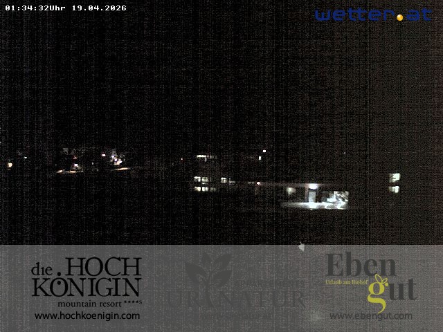 Archiv Foto Webcam Maria Alm: Ausblick Hotel Hochkönigin