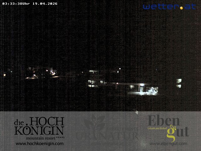 Archiv Foto Webcam Maria Alm: Ausblick Hotel Hochkönigin