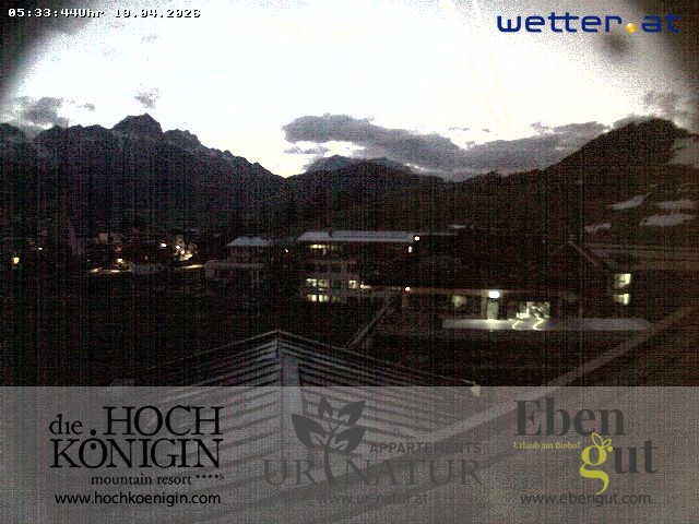Archiv Foto Webcam Maria Alm: Ausblick Hotel Hochkönigin