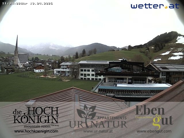 Archived image Webcam Maria Alm - View Hotel Hochkönigin