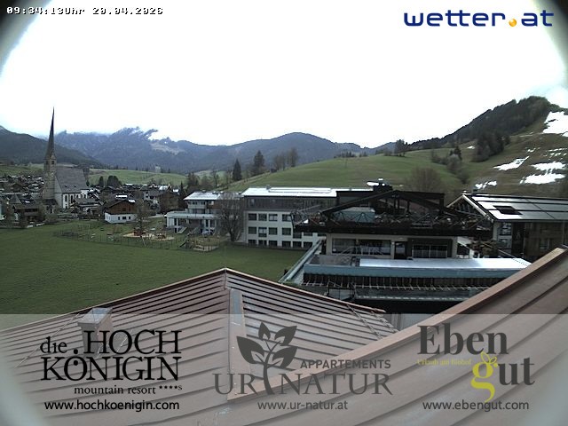 Archiv Foto Webcam Maria Alm: Ausblick Hotel Hochkönigin