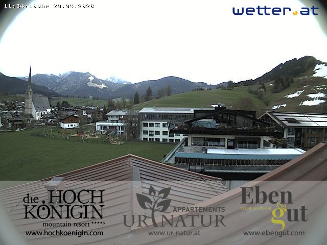 Archiv Foto Webcam Maria Alm: Ausblick Hotel Hochkönigin