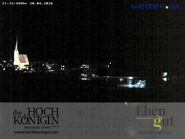 Archived image Webcam Maria Alm - View Hotel Hochkönigin