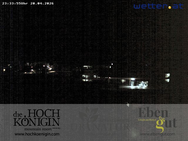 Archived image Webcam Maria Alm - View Hotel Hochkönigin