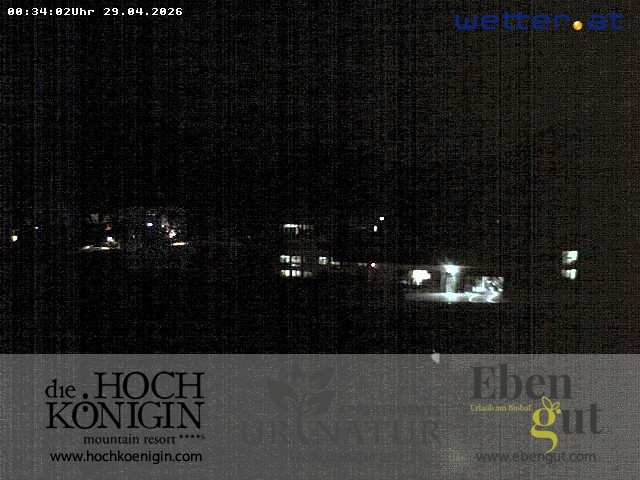 Archiv Foto Webcam Maria Alm: Ausblick Hotel Hochkönigin