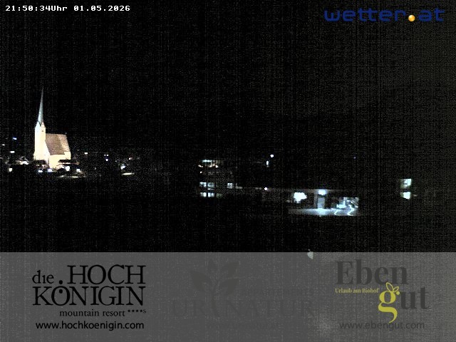 Archiv Foto Webcam Maria Alm: Ausblick Hotel Hochkönigin
