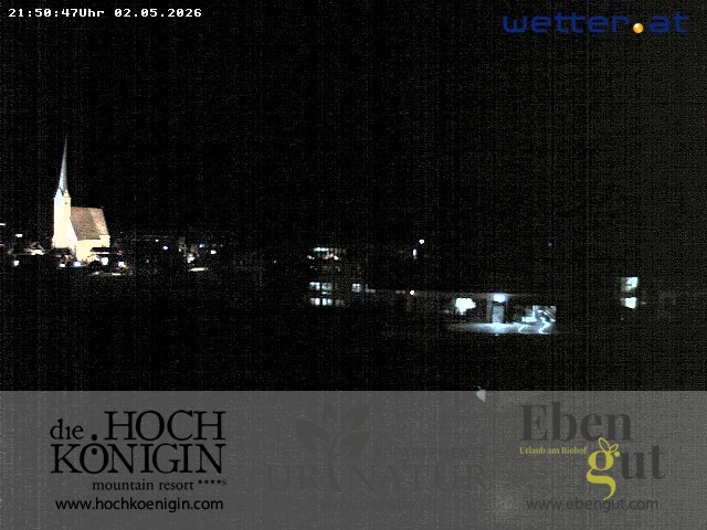 Archiv Foto Webcam Maria Alm: Ausblick Hotel Hochkönigin