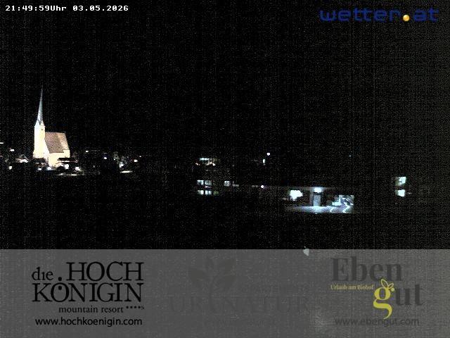 Archived image Webcam Maria Alm - View Hotel Hochkönigin