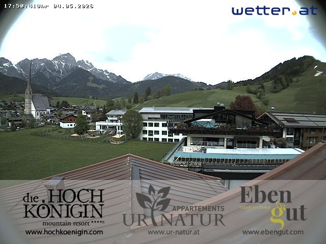 Archiv Foto Webcam Maria Alm: Ausblick Hotel Hochkönigin