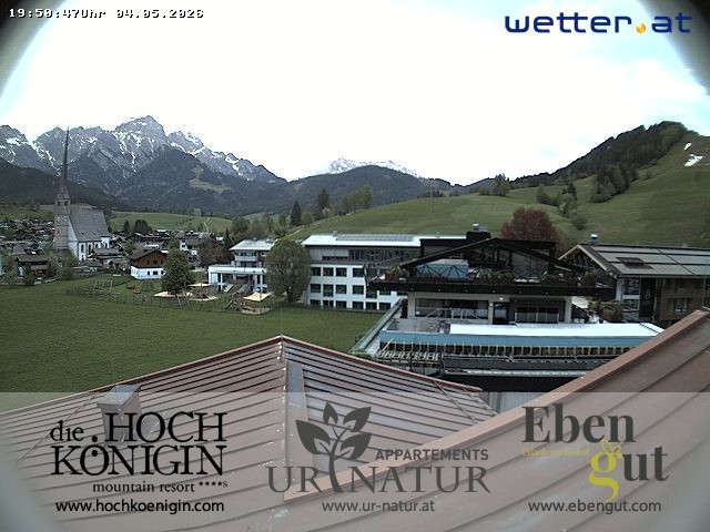 Archived image Webcam Maria Alm - View Hotel Hochkönigin