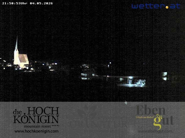 Archived image Webcam Maria Alm - View Hotel Hochkönigin