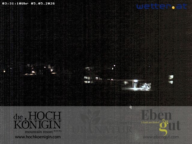 Archived image Webcam Maria Alm - View Hotel Hochkönigin