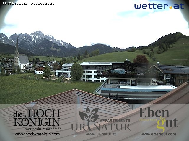 Archiv Foto Webcam Maria Alm: Ausblick Hotel Hochkönigin