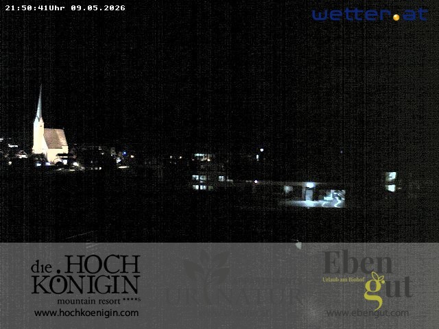 Archiv Foto Webcam Maria Alm: Ausblick Hotel Hochkönigin