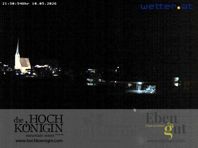 Archived image Webcam Maria Alm - View Hotel Hochkönigin