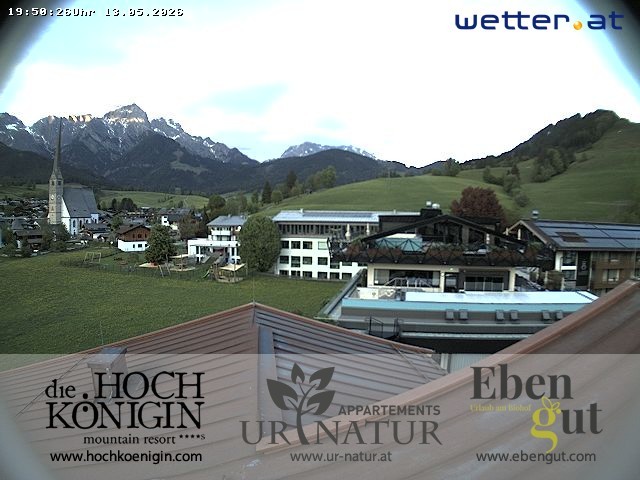 Archiv Foto Webcam Maria Alm: Ausblick Hotel Hochkönigin