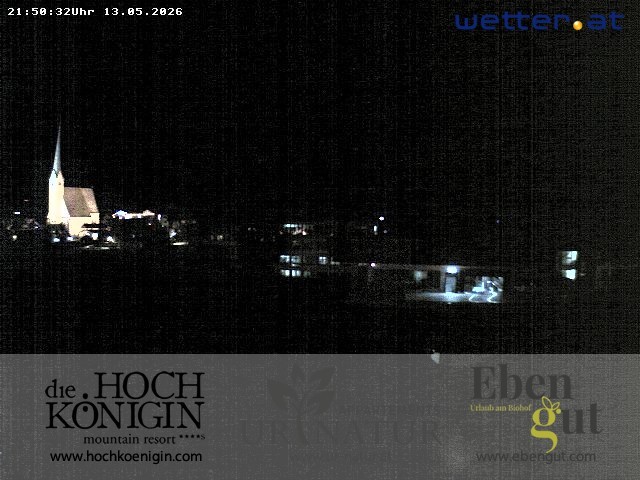 Archiv Foto Webcam Maria Alm: Ausblick Hotel Hochkönigin