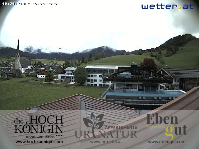 Archiv Foto Webcam Maria Alm: Ausblick Hotel Hochkönigin