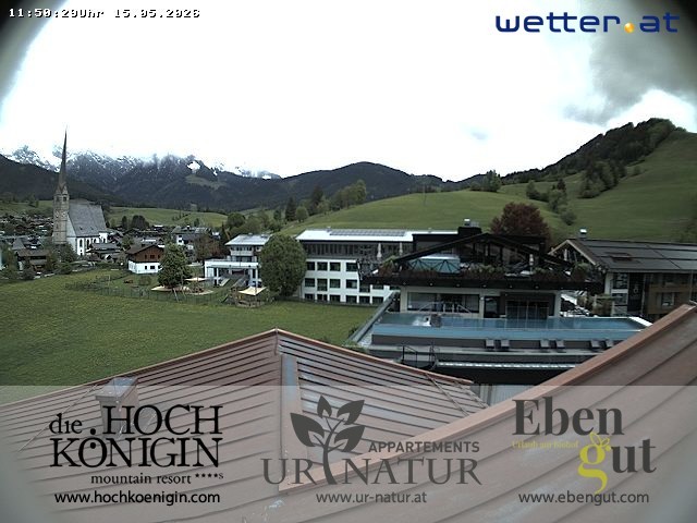 Archiv Foto Webcam Maria Alm: Ausblick Hotel Hochkönigin