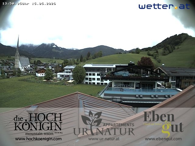 Archiv Foto Webcam Maria Alm: Ausblick Hotel Hochkönigin