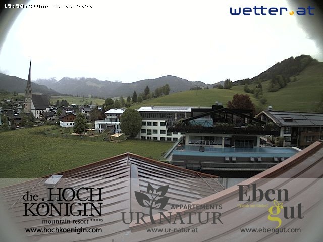 Archiv Foto Webcam Maria Alm: Ausblick Hotel Hochkönigin