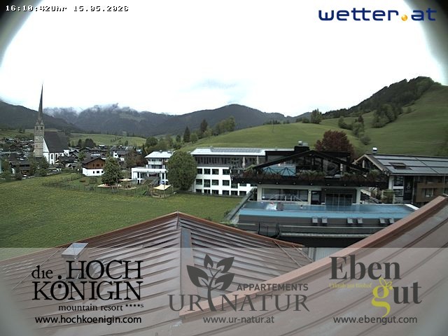 Archiv Foto Webcam Maria Alm: Ausblick Hotel Hochkönigin