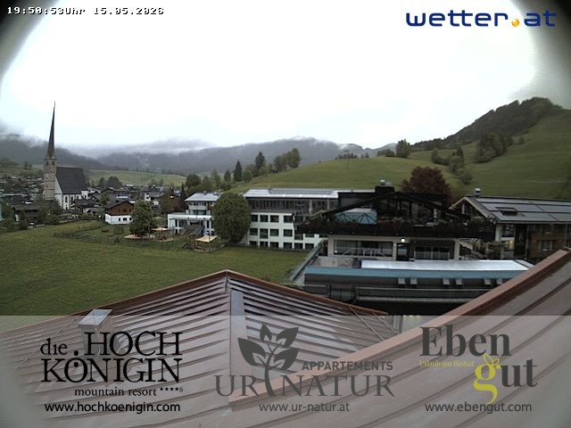 Archiv Foto Webcam Maria Alm: Ausblick Hotel Hochkönigin