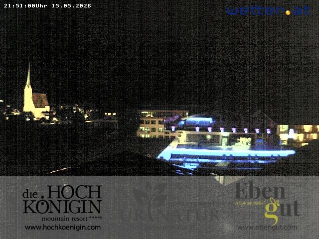 Archiv Foto Webcam Maria Alm: Ausblick Hotel Hochkönigin