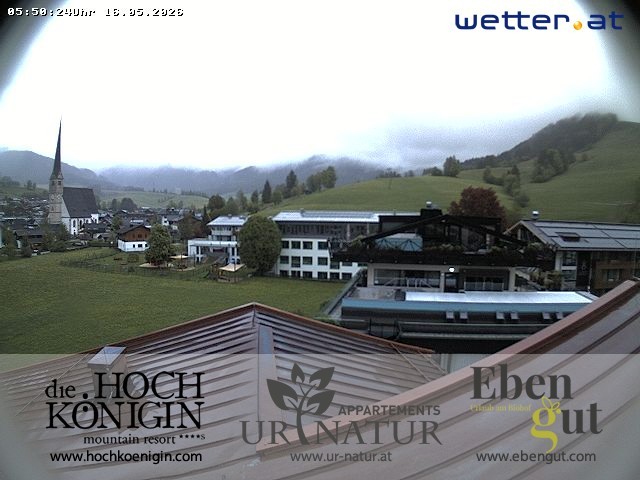Archiv Foto Webcam Maria Alm: Ausblick Hotel Hochkönigin