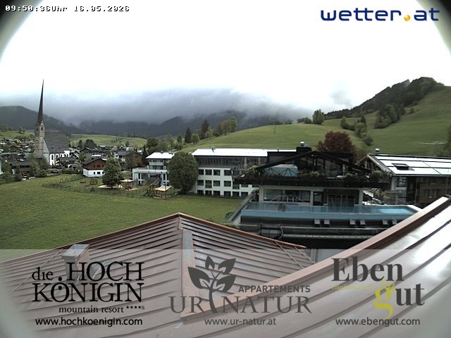 Archived image Webcam Maria Alm - View Hotel Hochkönigin
