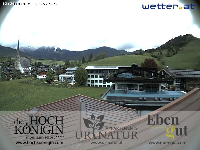 Archived image Webcam Maria Alm - View Hotel Hochkönigin