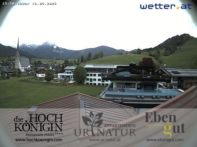 Archived image Webcam Maria Alm - View Hotel Hochkönigin
