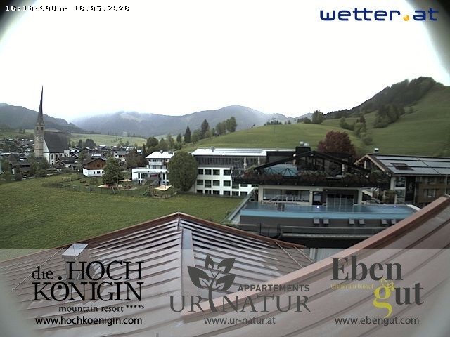 Archived image Webcam Maria Alm - View Hotel Hochkönigin