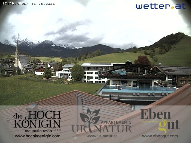 Archived image Webcam Maria Alm - View Hotel Hochkönigin