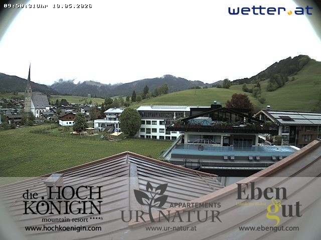 Archiv Foto Webcam Maria Alm: Ausblick Hotel Hochkönigin