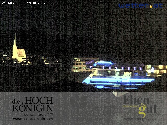 Archived image Webcam Maria Alm - View Hotel Hochkönigin