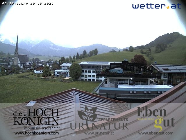 Archived image Webcam Maria Alm - View Hotel Hochkönigin