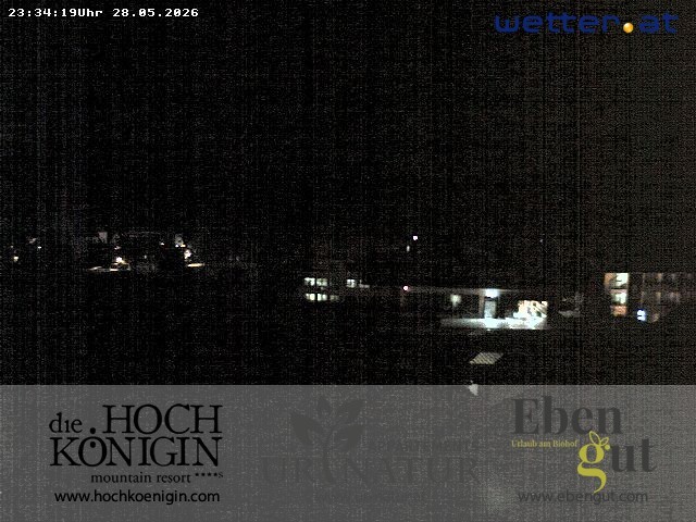 Archiv Foto Webcam Maria Alm: Ausblick Hotel Hochkönigin
