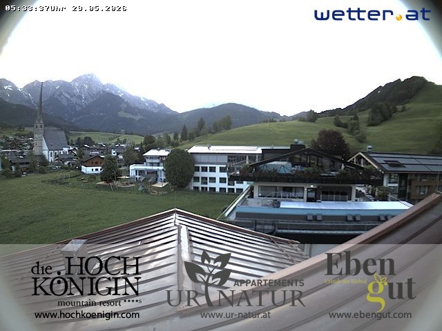 Archived image Webcam Maria Alm - View Hotel Hochkönigin