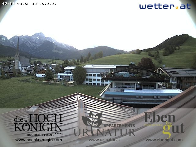 Archiv Foto Webcam Maria Alm: Ausblick Hotel Hochkönigin